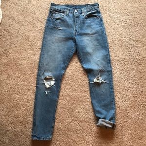 Levi’s 501 skinny in old hangout, size 28